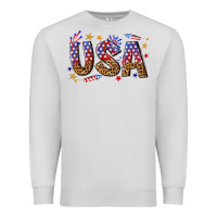 Dove Grey usa 4th of july bw Premium Sweatshirt - texasbilliewilder