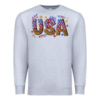 Heather Grey usa 4th of july bw Premium Sweatshirt - texasbilliewilder