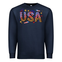 Navy usa 4th of july bw Premium Sweatshirt - texasbilliewilder