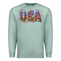 Seafoam usa 4th of july bw Premium Sweatshirt - texasbilliewilder