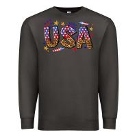 Smoke usa 4th of july bw Premium Sweatshirt - texasbilliewilder