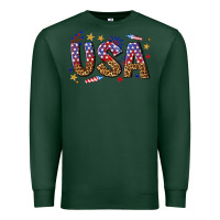 Sports Green usa 4th of july bw Premium Sweatshirt - texasbilliewilder