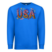 True Royal usa 4th of july bw Premium Sweatshirt - texasbilliewilder