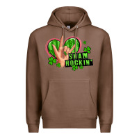 Chestnut shamrockin' rock n roll female hand Premium Hoodie - Artiststas