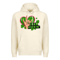 Sandshell shamrockin' rock n roll female hand Premium Hoodie - Artiststas