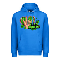 True Royal shamrockin' rock n roll female hand Premium Hoodie - Artiststas