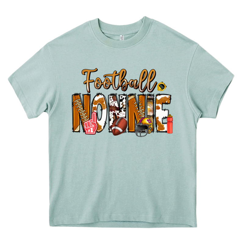 Football Nonnie Heavy Core Tee by CowhideDigitalArt | Teevron