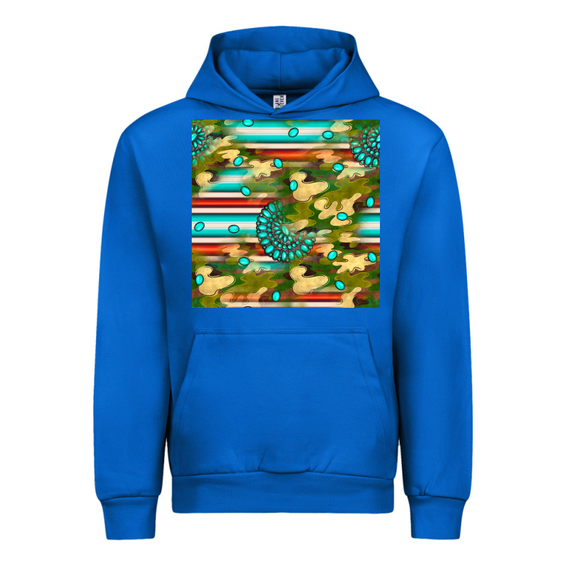 Camouflage Serape Gemstone Seamless Pattern Urban Hoodie by BundleAndBundleShop | Teevron