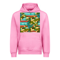 Fuchsia Pink camouflage serape gemstone seamless pattern Urban Hoodie - BundleAndBundleShop