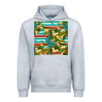 Heather Grey camouflage serape gemstone seamless pattern Urban Hoodie - BundleAndBundleShop