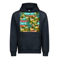 Navy camouflage serape gemstone seamless pattern Urban Hoodie - BundleAndBundleShop