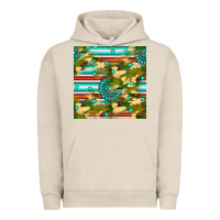 Pigment French Oak camouflage serape gemstone seamless pattern Urban Hoodie - BundleAndBundleShop