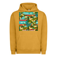 Pigment Peanut Butter camouflage serape gemstone seamless pattern Urban Hoodie - BundleAndBundleShop