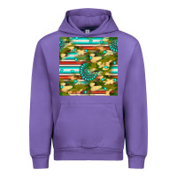 Tulip camouflage serape gemstone seamless pattern Urban Hoodie - BundleAndBundleShop