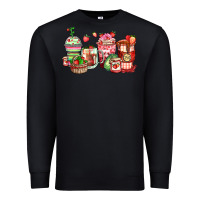 Black strawberry farm fresh coffee cups Premium Sweatshirt - Zillion Design Studio