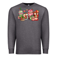 Charcoal Heather strawberry farm fresh coffee cups Premium Sweatshirt - Zillion Design Studio