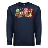 Navy strawberry farm fresh coffee cups Premium Sweatshirt - Zillion Design Studio