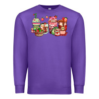 Purple strawberry farm fresh coffee cups Premium Sweatshirt - Zillion Design Studio