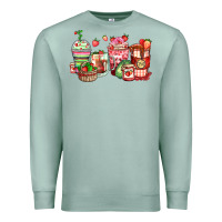 Seafoam strawberry farm fresh coffee cups Premium Sweatshirt - Zillion Design Studio