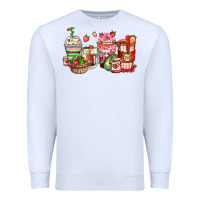 White strawberry farm fresh coffee cups Premium Sweatshirt - Zillion Design Studio