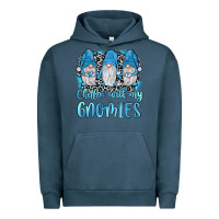 Pigment Midnight Navy chillin' with my gnomies Urban Hoodie - JahusDesignShop