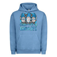 Pigment Pebble Blue chillin' with my gnomies Urban Hoodie - JahusDesignShop
