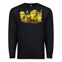 Black pineapple farm fresh coffee cups Premium Sweatshirt - Zillion Design Studio