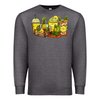 Charcoal Heather pineapple farm fresh coffee cups Premium Sweatshirt - Zillion Design Studio