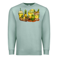 Seafoam pineapple farm fresh coffee cups Premium Sweatshirt - Zillion Design Studio