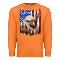 Carrot usa flag with eagle head Premium Sweatshirt - texasbilliewilder