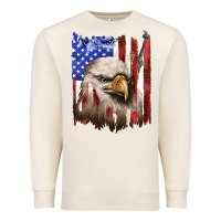 Sandshell usa flag with eagle head Premium Sweatshirt - texasbilliewilder