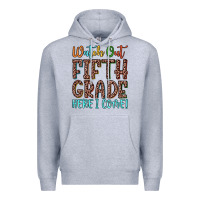 Heather Grey watch out fifth grade here i come! Premium Hoodie - JahusDesignShop