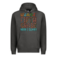 Charcoal Heather watch out fifth grade here i come! Premium Hoodie - JahusDesignShop