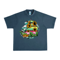Midnight Navy Campeche State Of Mexico Map Urban Heavy Tee - RanaPortraitStore