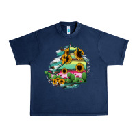 Navy Campeche State Of Mexico Map Urban Heavy Tee - RanaPortraitStore