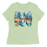 Matcha winter coffee gnome Ladies Tee - BarkalooDesign
