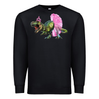 Black balerina t rex dinosaur with tutu Premium Sweatshirt - RanaPortraitStore