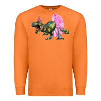 Carrot balerina t rex dinosaur with tutu Premium Sweatshirt - RanaPortraitStore