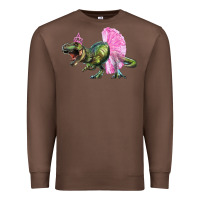 Chestnut balerina t rex dinosaur with tutu Premium Sweatshirt - RanaPortraitStore