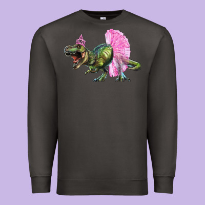 Premium Sweatshirt balerina t rex dinosaur with tutu