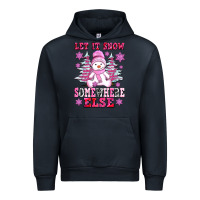 Navy let it snow somewhere else Urban Hoodie - AdoDesignShop