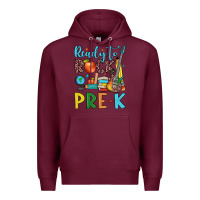 Burgundy ready to rock pre k Premium Hoodie - JahusDesignShop