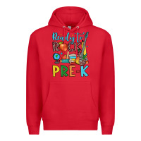 Red ready to rock pre k Premium Hoodie - JahusDesignShop