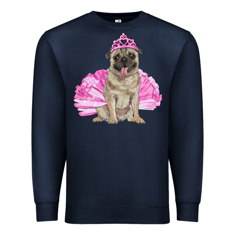 Balerina Pug With Tutu Premium Sweatshirt by RanaPortraitStore | Teevron