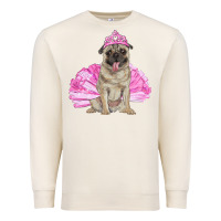 Sandshell balerina pug with tutu Premium Sweatshirt - RanaPortraitStore