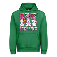 Emerald freaking freezing with Snowmans Urban Hoodie - AdoDesignShop