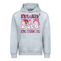 Heather Grey freaking freezing with Snowmans Urban Hoodie - AdoDesignShop