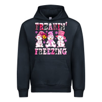 Navy freaking freezing with Snowmans Urban Hoodie - AdoDesignShop