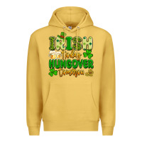 Antique Gold irish today hungover tomorrow Premium Hoodie - Artiststas