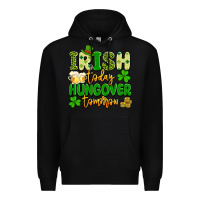 Black irish today hungover tomorrow Premium Hoodie - Artiststas